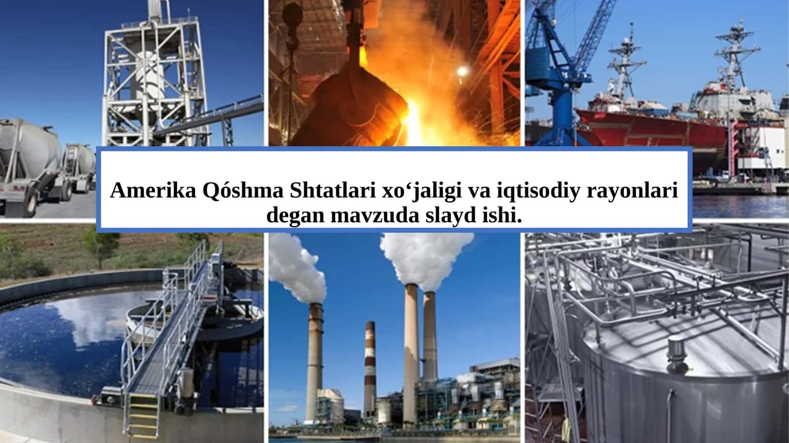 9-sinf Geografiya fanidan AQSH xo'jaligi va iqtisodiy rayonlari dars taqdimot