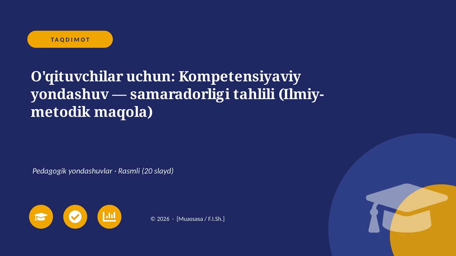 O'qituvchilar uchun: Kompetensiyaviy yondashuv