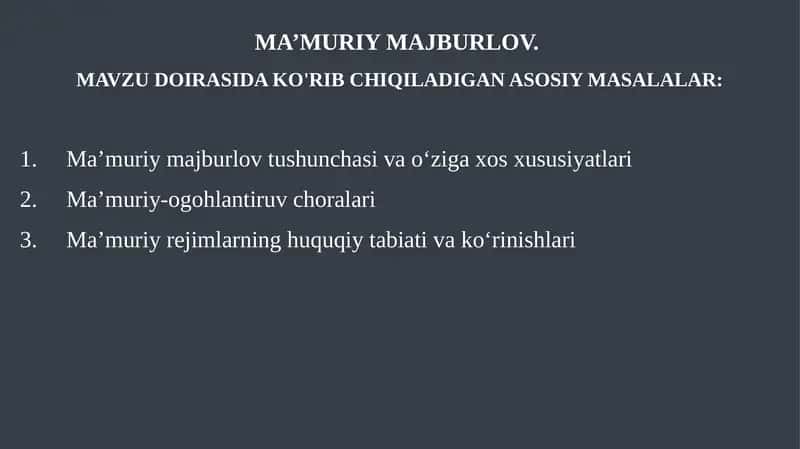 Ma’muriy majburlov