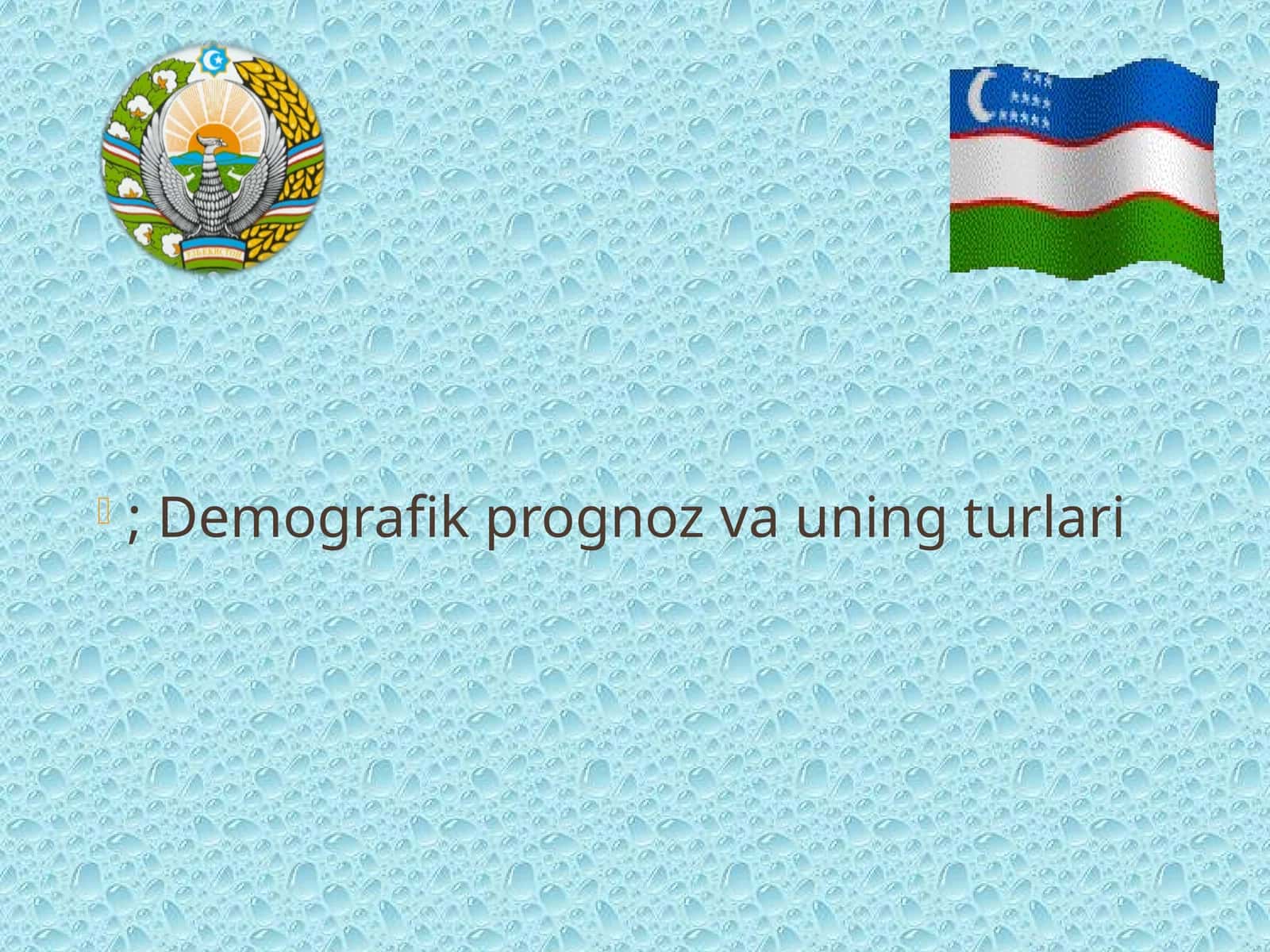 Demografik prognoz va uning turlari