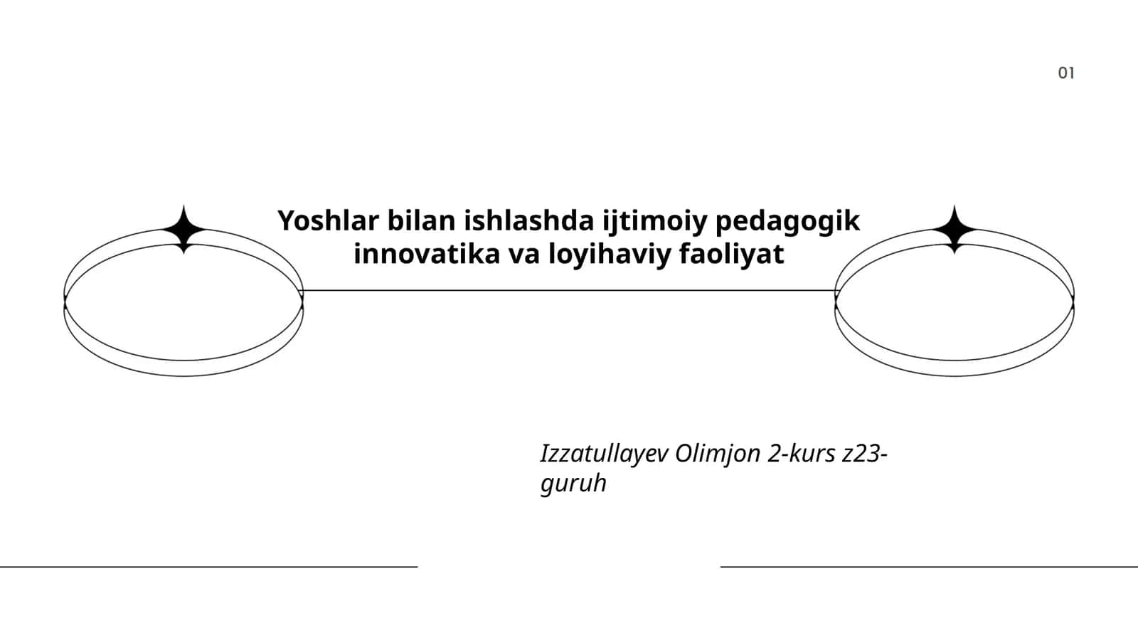 Yoshlar bilan ishlashda ijtimoiy pedagogik innovatika va loyihaviy faoliyat