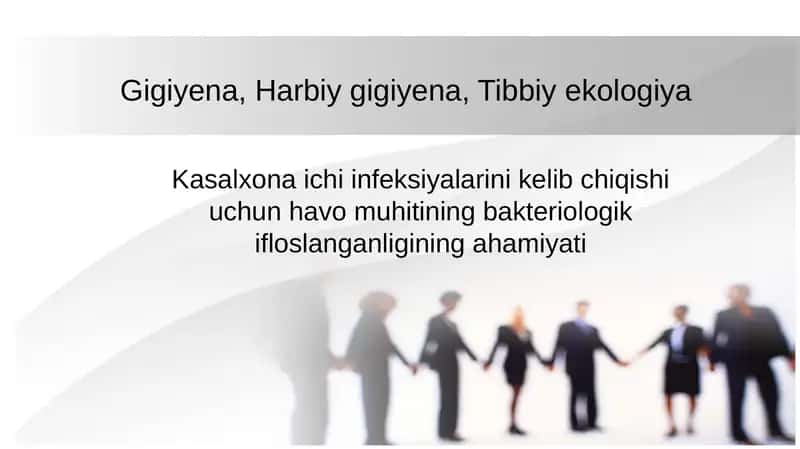Kasalxona ichi infeksiyalarini kelib chiqishi uchun havo muhitining bakteriologik ifloslanganligining ahamiyati
