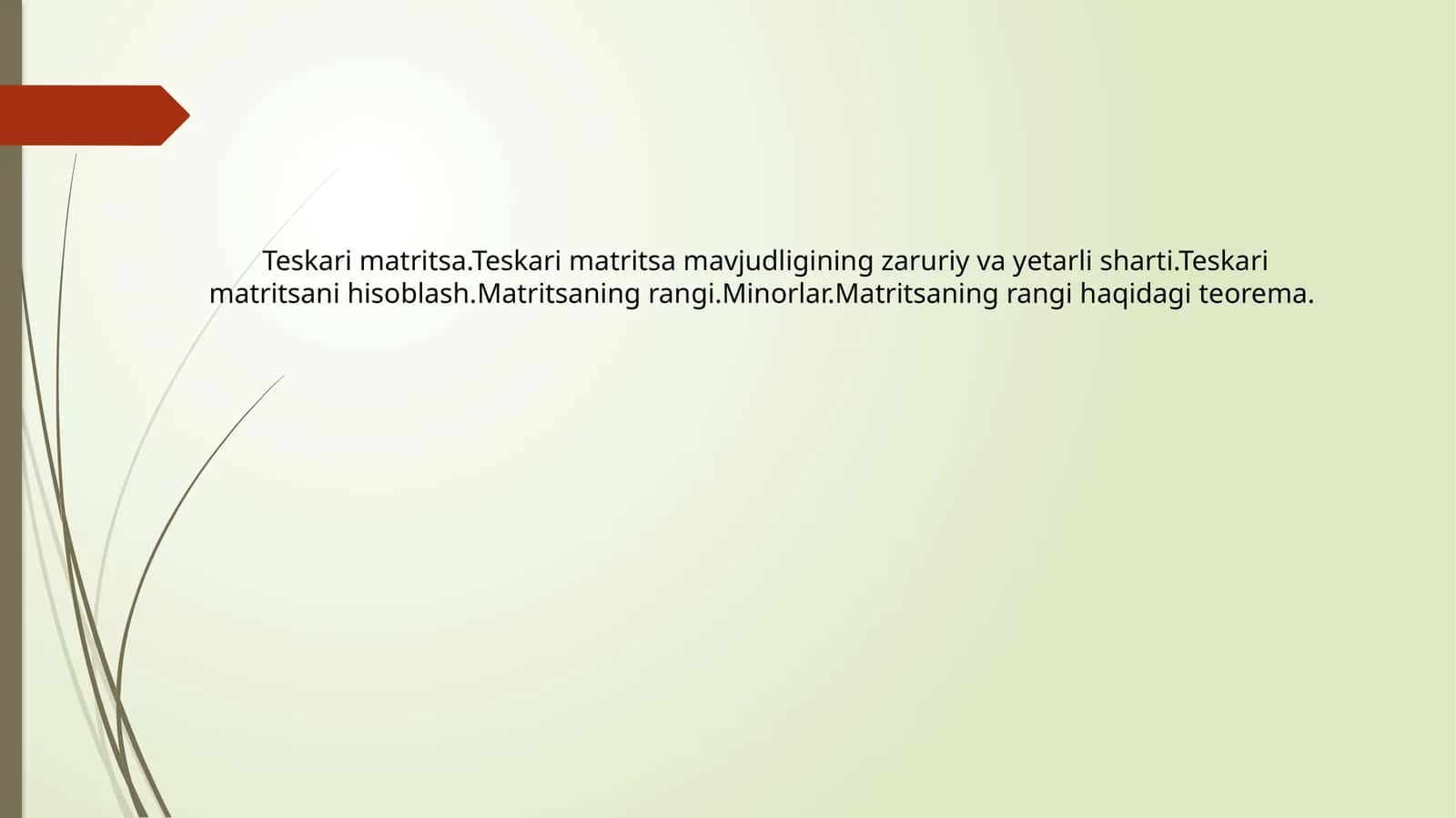Teskari matritsa