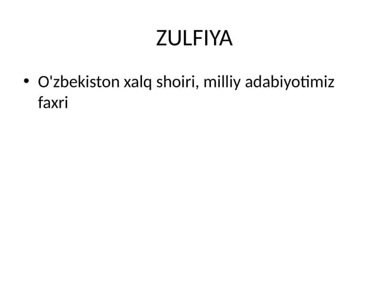 Zulfiya