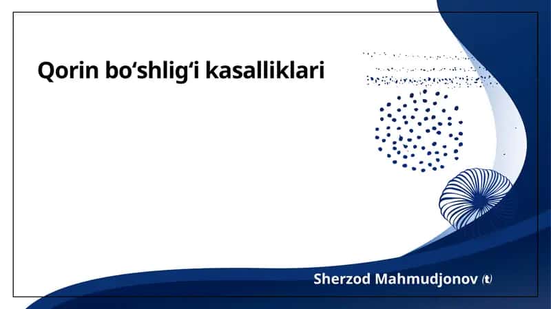 Qorin boʻshligʻi kasalliklari