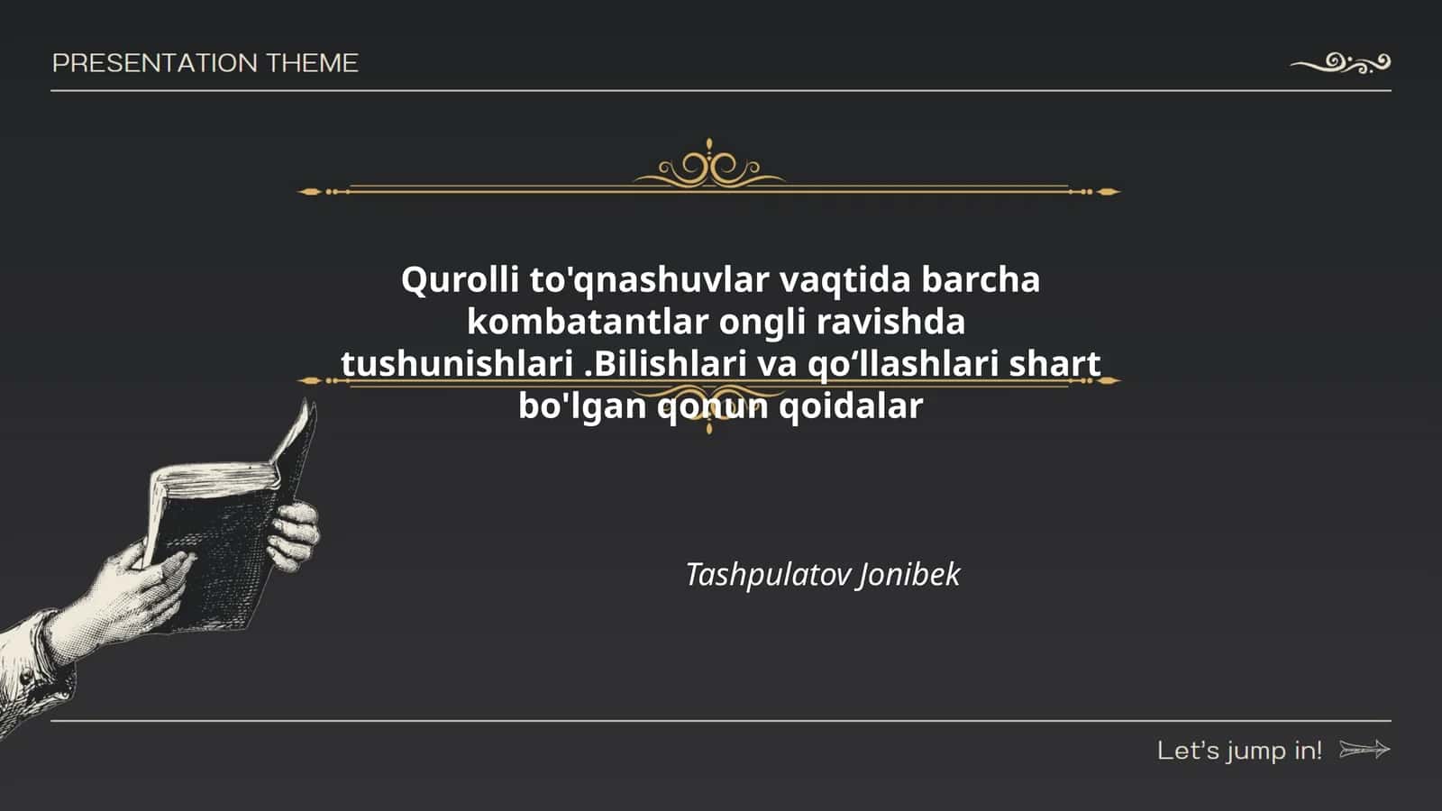 Qurolli mojarolar asosiy tushunchalari