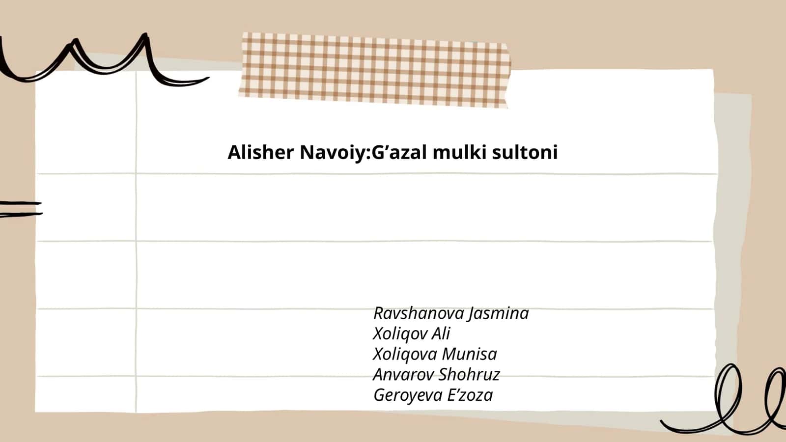 Alisher Navoiy: Gʼazal mulki sultoni