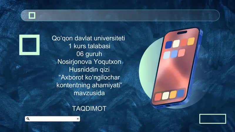 Axborot koʻngilochar kontentning ahamiyati