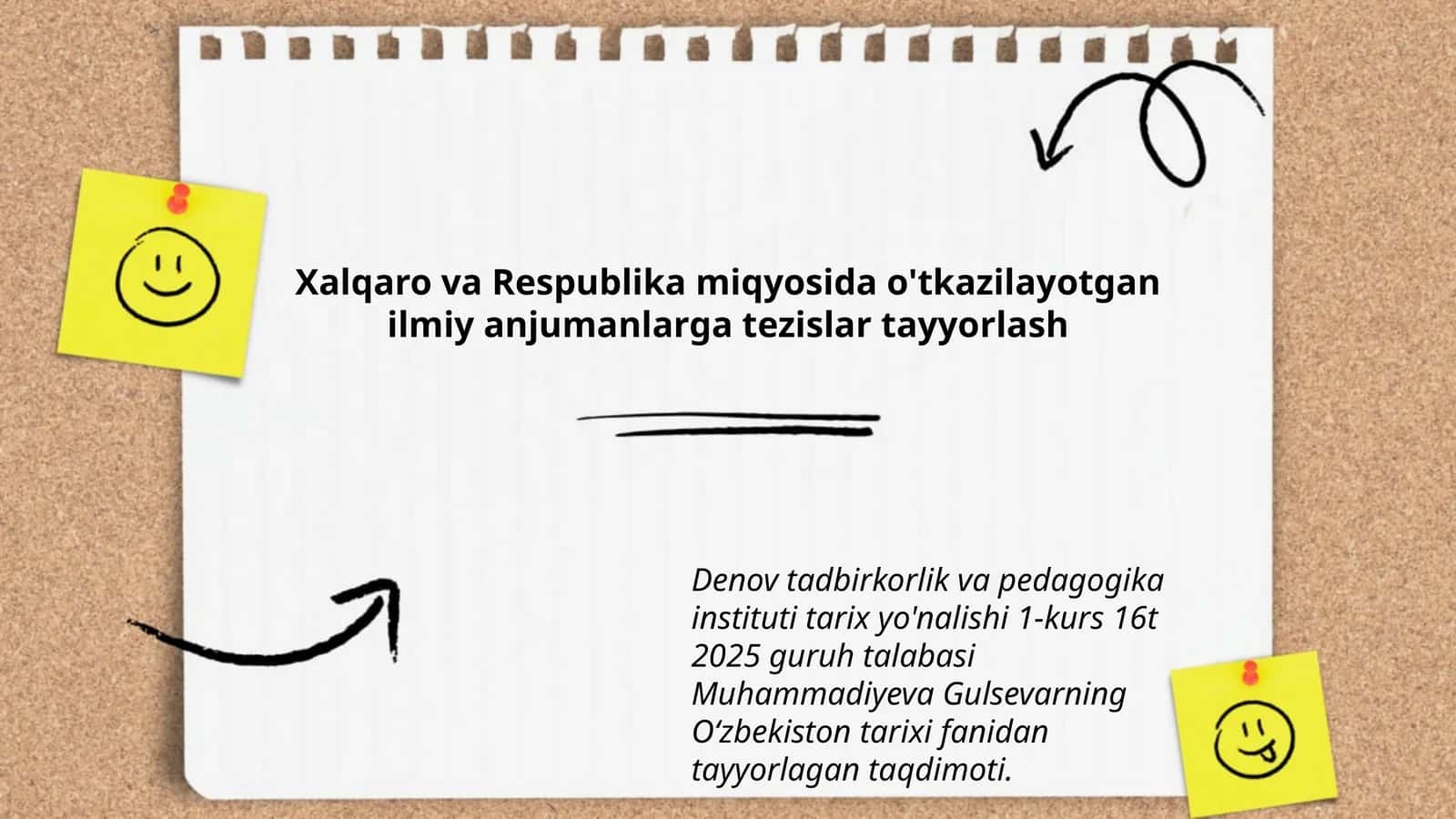 Oʻzbekiston tarixi fanidan tayyorlagan taqdimoti