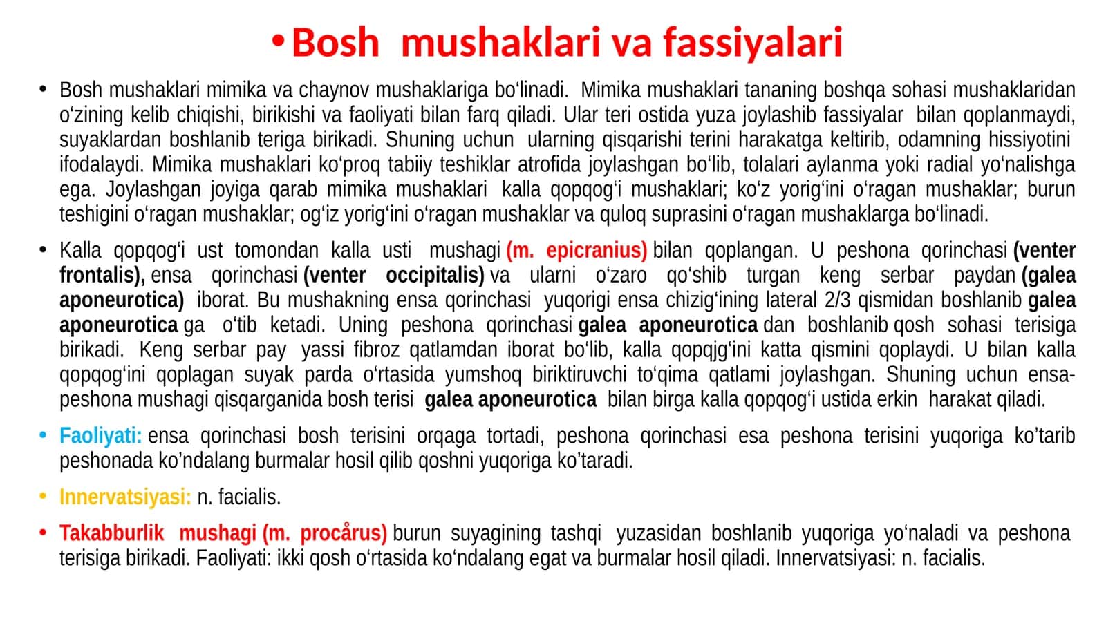 Boshmushaklarivafassiyalari
