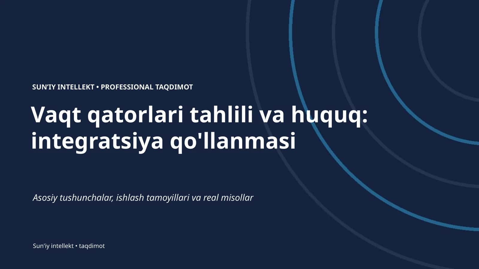 SUNʼIY INTELLEKT • PROFESSIONAL TAQDIMOT