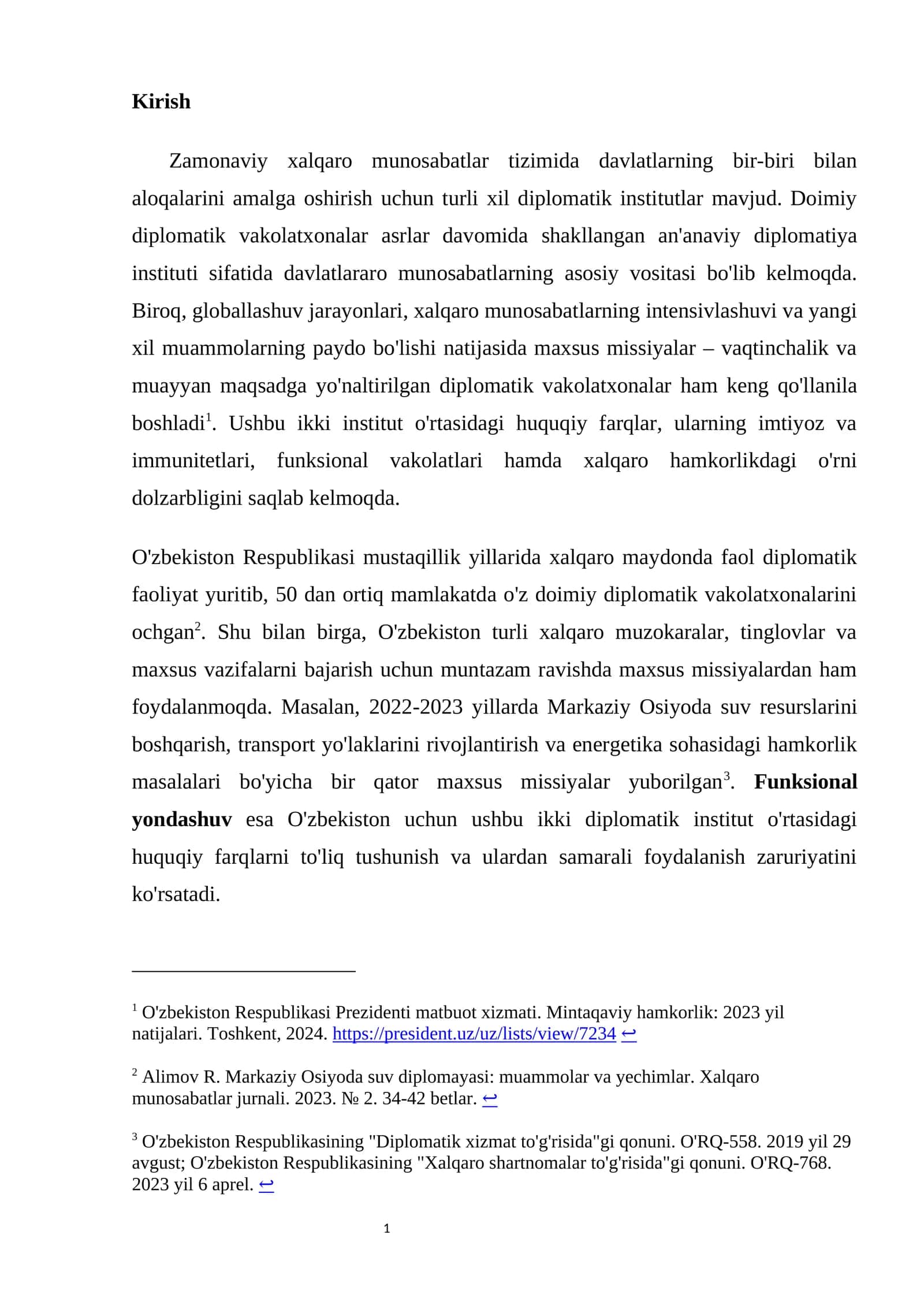 Xalqaro munosabatlar tizimi