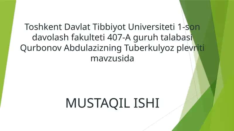 Tuberkulyoz plevriti