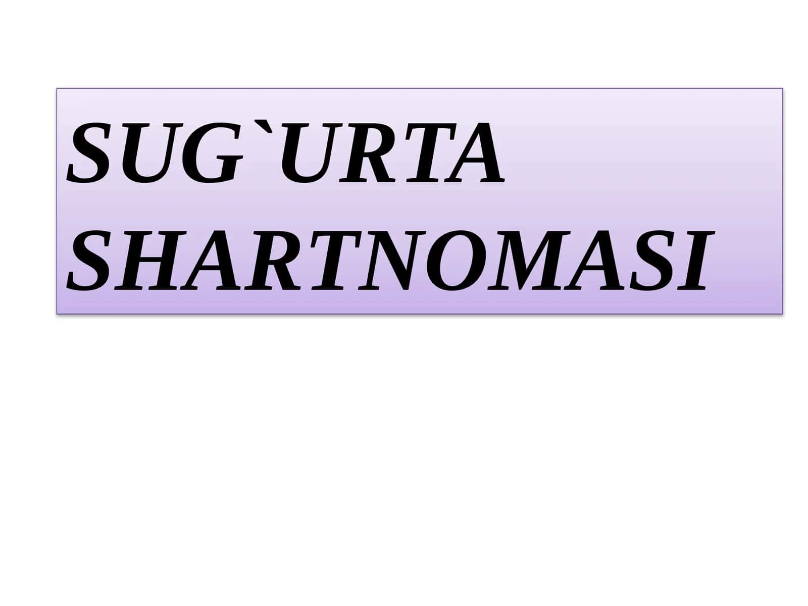 Sug`urta
