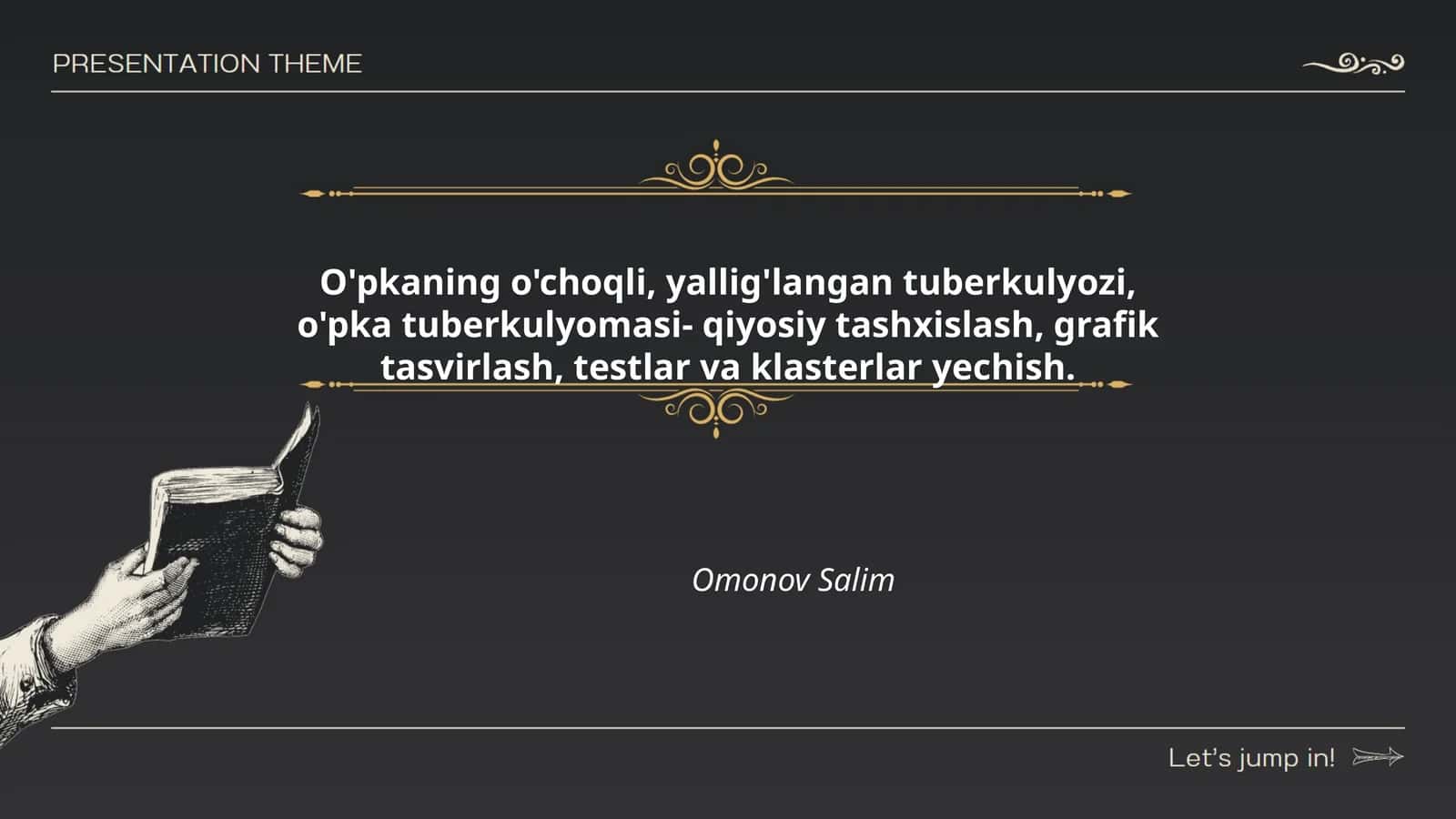 Kavernoz va Pnevmoniyali Tuberkulyoz Tashhisi