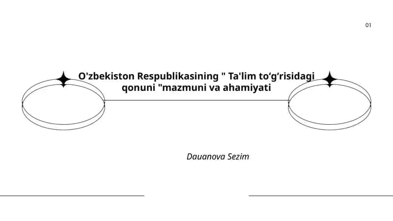 "O'zbekiston Respublikasining 'Ta'lim toʻgʻrisidagi qonuni' mazmuni va ahamiyati"