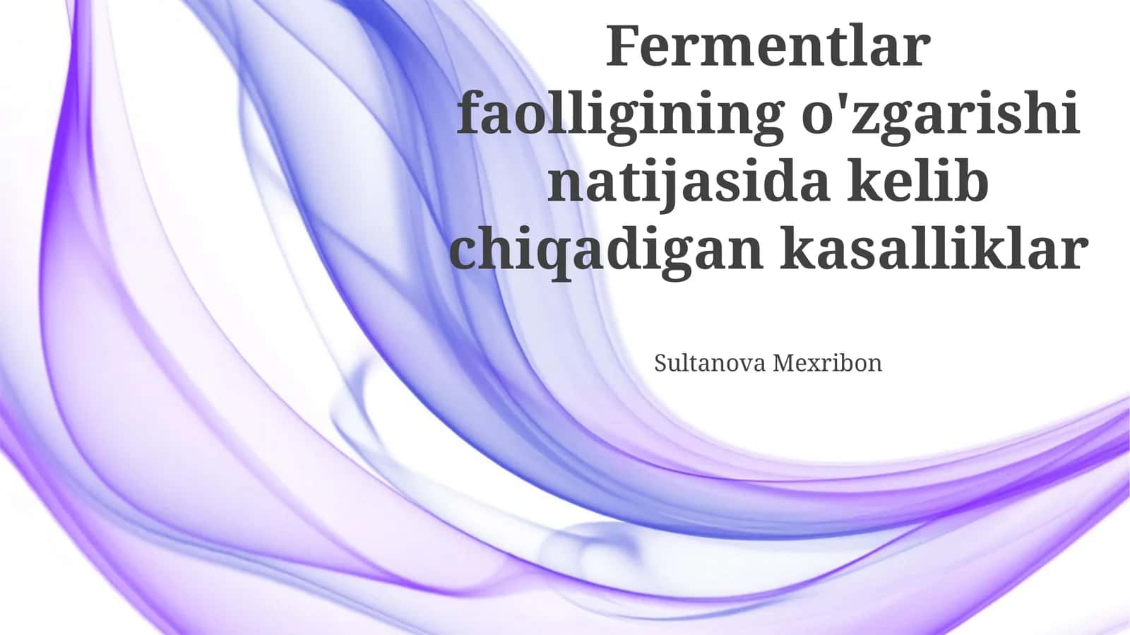 Enzimlar va Metabolik Kasalliklar: Kirish