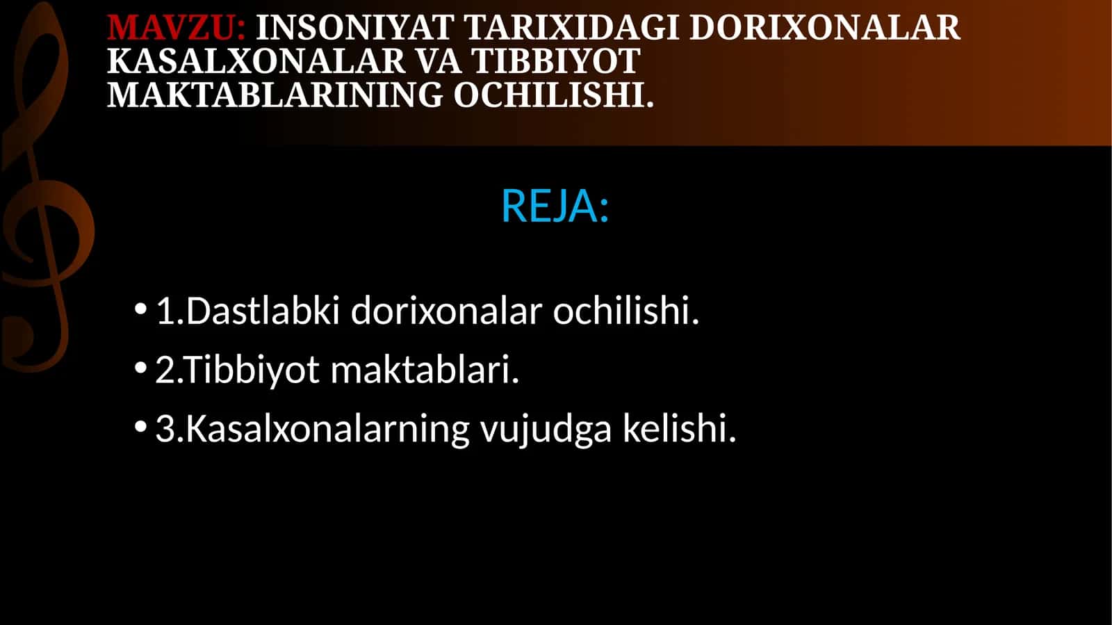 INSONIYAT TARIXIDAGI DORIXONALAR KASALXONALAR VA TIBBIYOT MAKTABLARINING OCHILISHI