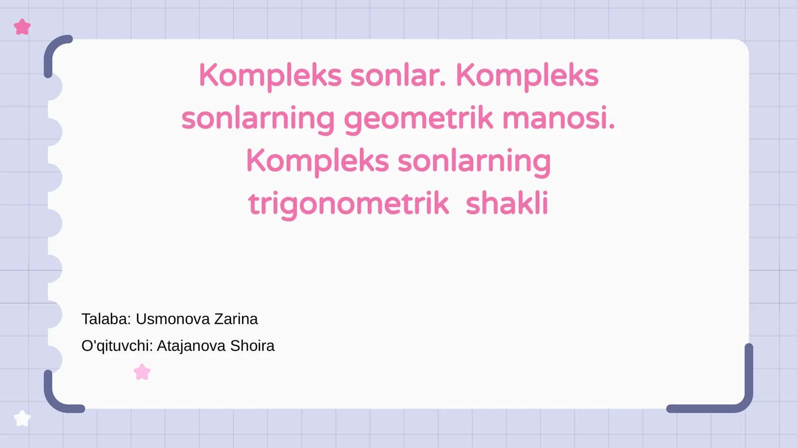 Kompleks sonlar
