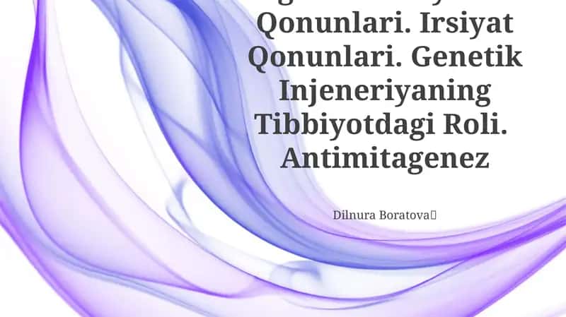 Belgilarni Irsiylanish Qonunlari