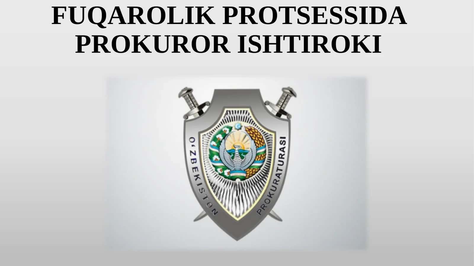 FUQAROLIK PROTSESSIDA PROKUROR ISHTIROKI