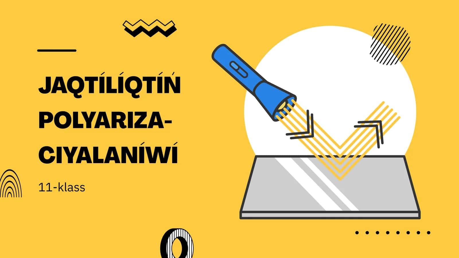 Jaqtılıqtıń polyarizaciyalanıwı
