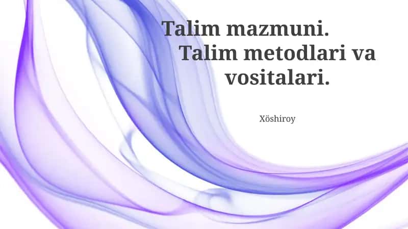 O'qitish usullari va resurslari uchun strategiya va materiallar, talabalarning o'rganishi uchun foydalanadigan materiallar, raqamli vositalardan foydalanishni o'rganish