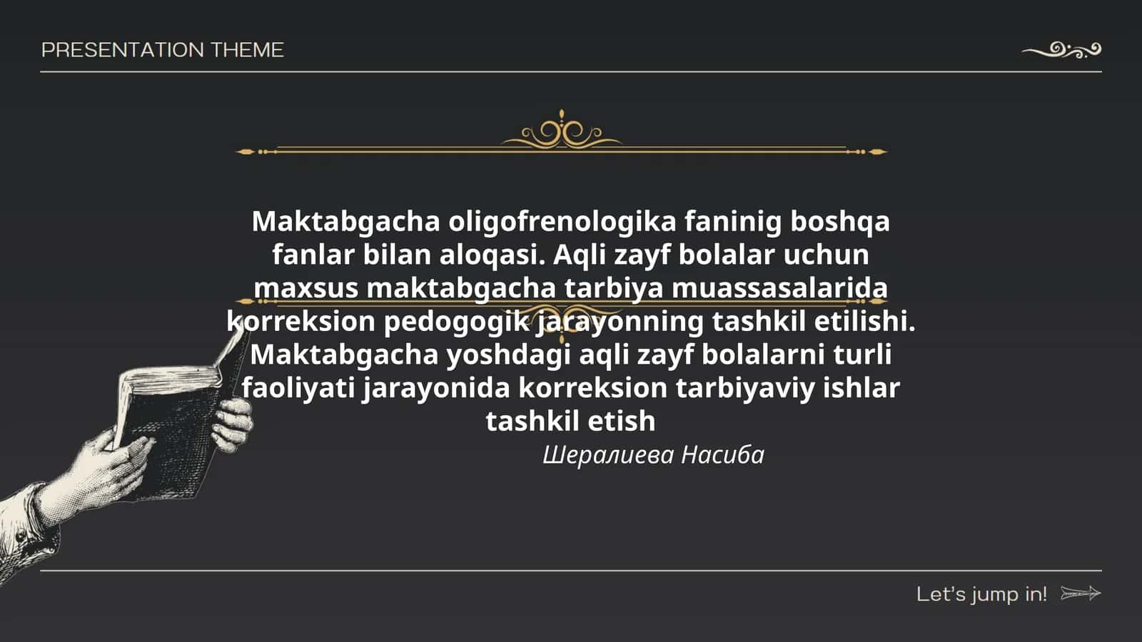 Maktabgacha oligofrenologika fanlari