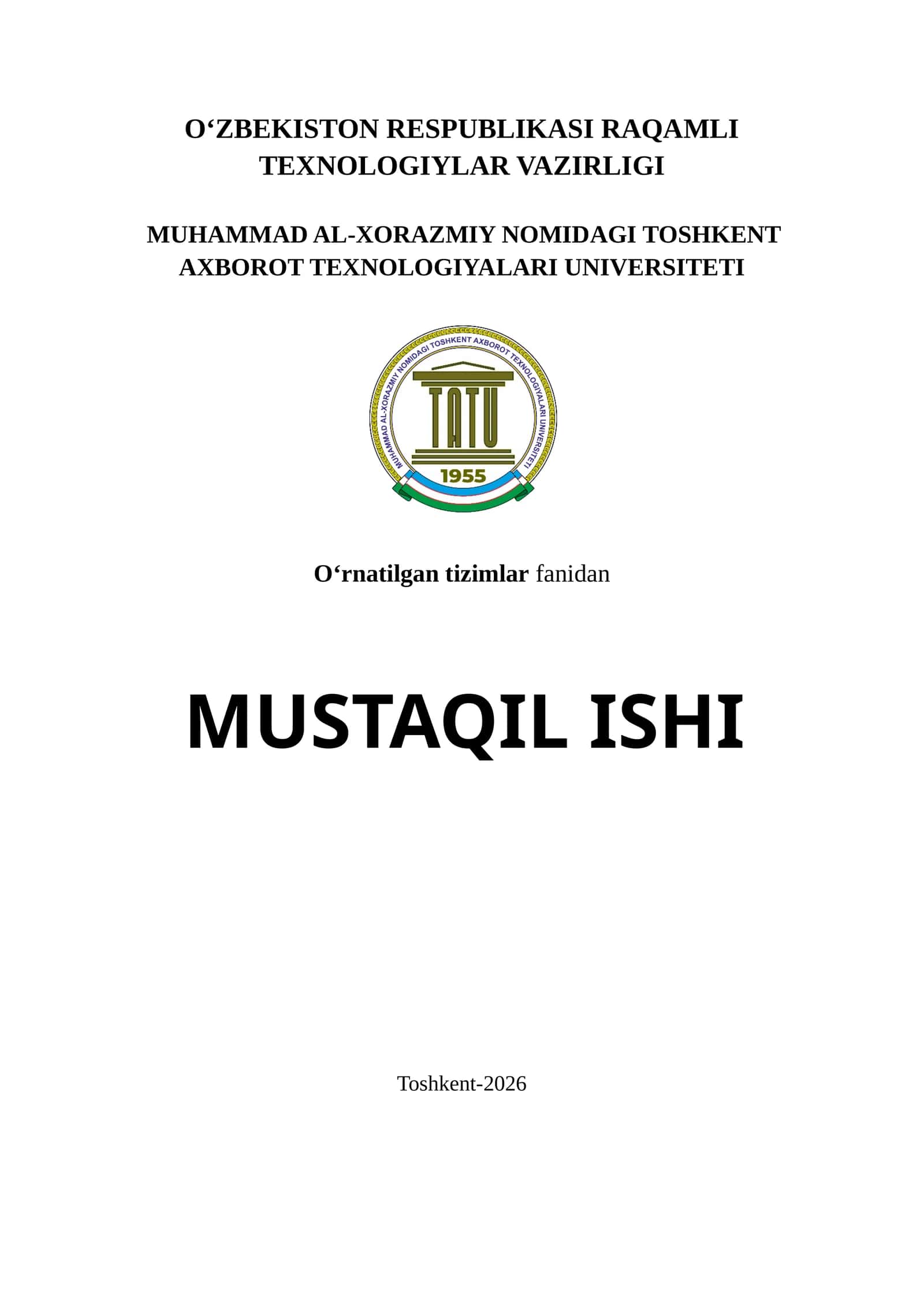 Mikrokontroller registrlarining tuzilishi, vazifalari va boshqarish prinsiplari