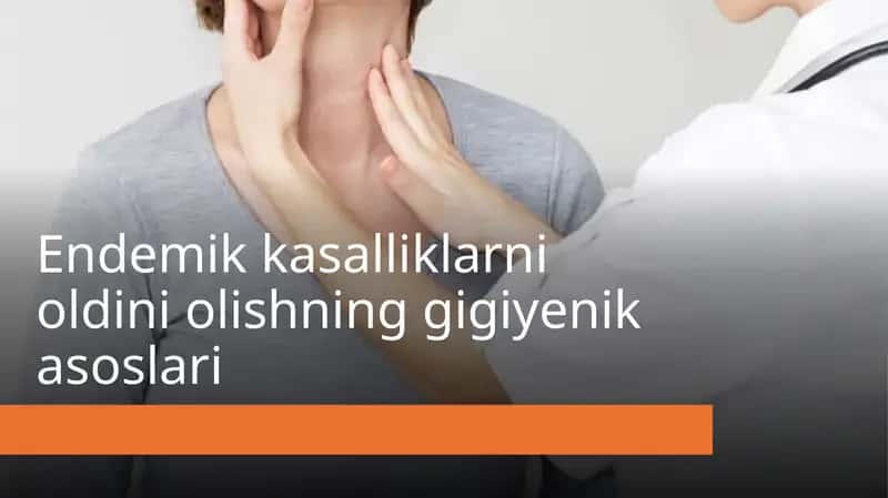 Endemik kasalliklarni oldini olishning gigiyenik asoslari