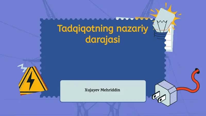 Tadqiqotning nazariy darajasi