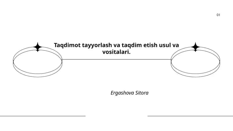 Taqdimot tayyorlash va taqdim etish usul va vositalari.