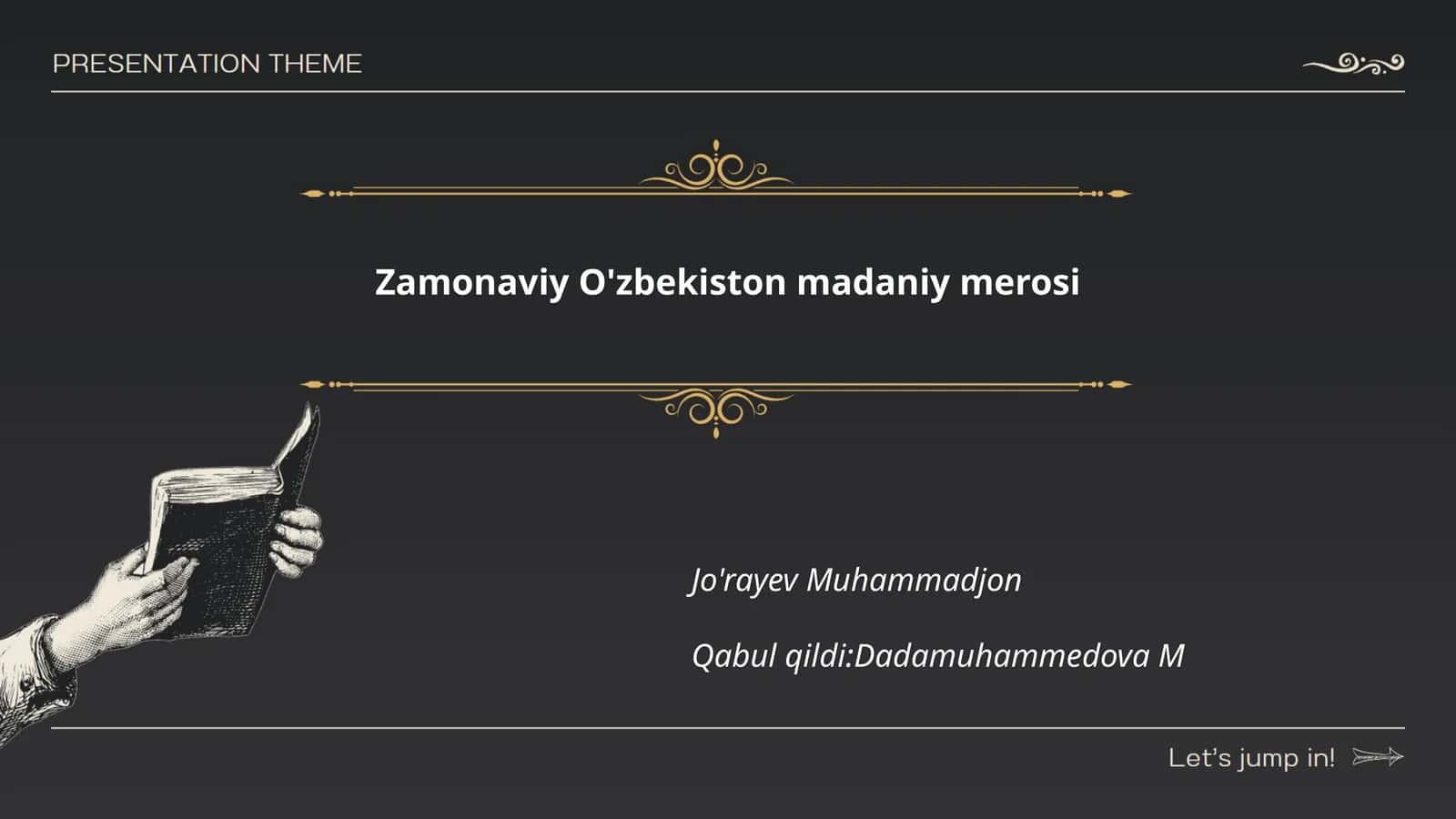 Zamonaviy O'zbekiston madaniy merosi