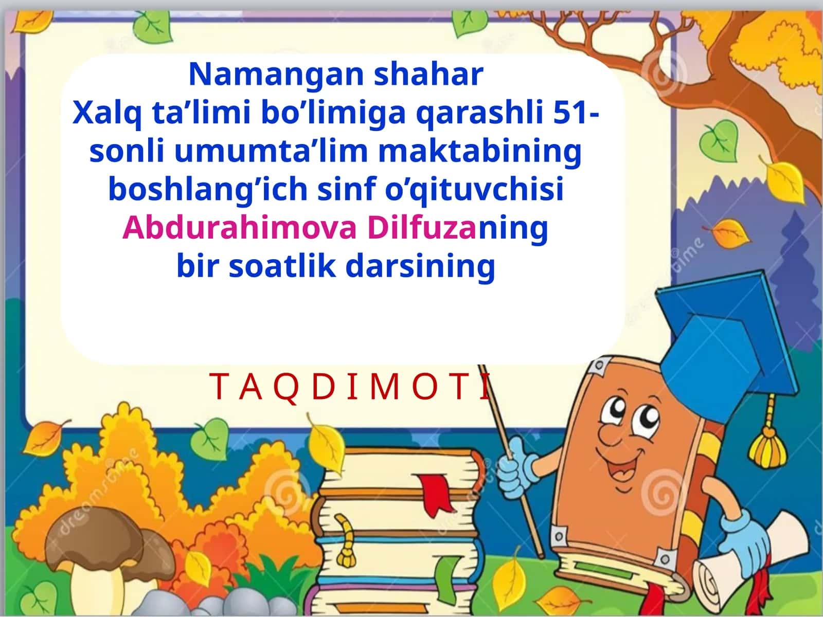 4-sinf Ona tili Son so'z turkumi dars ishlanma