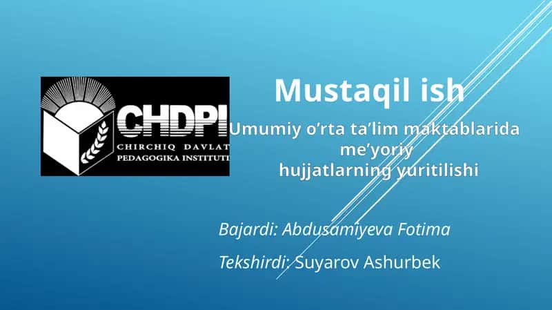 Metodbirlashmalar faoliyatini tashkilotish
