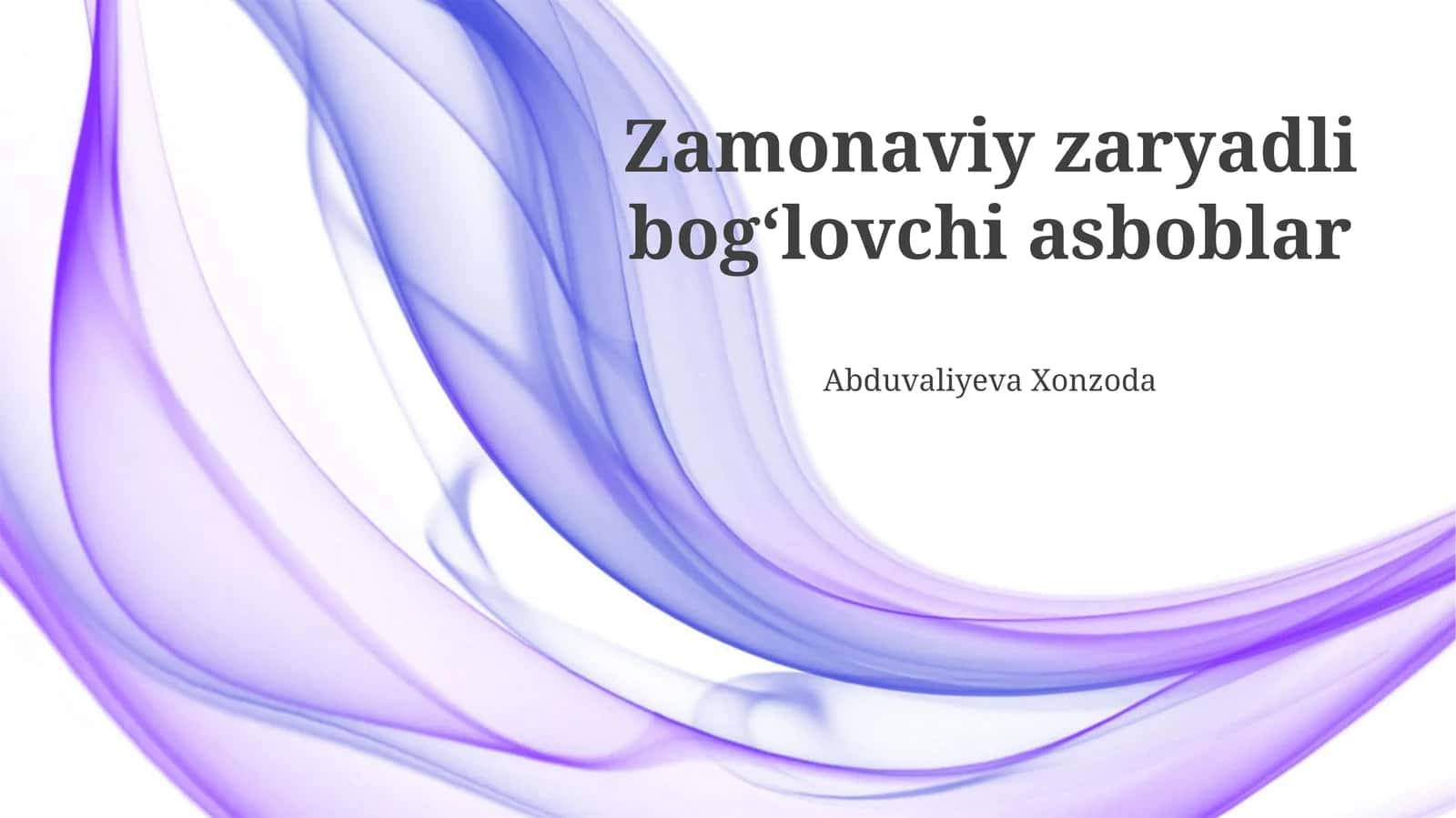 Zamonaviy Zaryadli Bogʻlovchi Asboblar