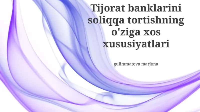 Soliqqa tortishning o'ziga xos xususiyatlari