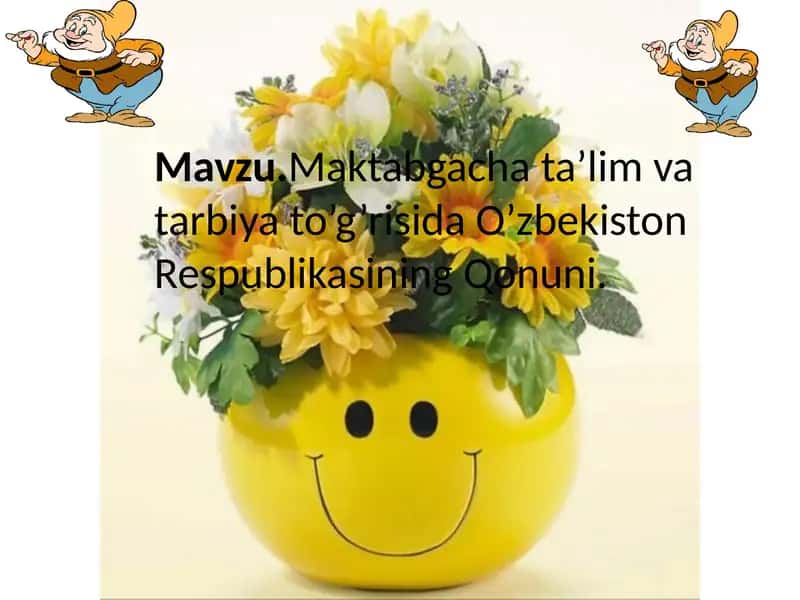 O‘zbekiston Respublikasi ta’lim to‘g‘risida Qonuni