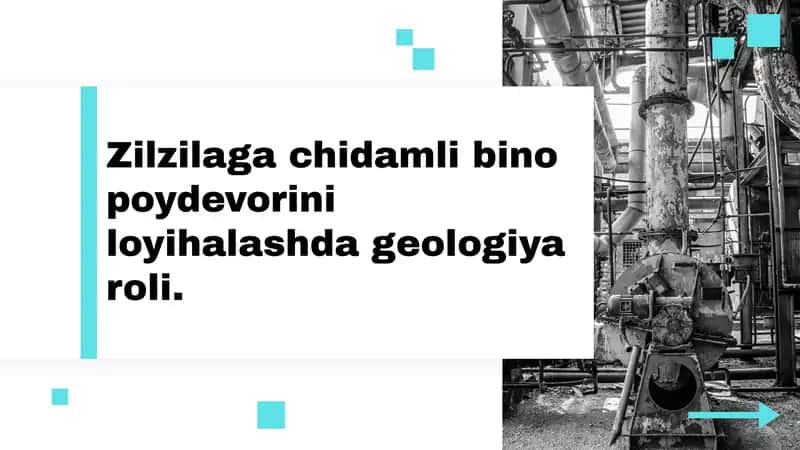 Geologik tekshiruvlar va yer qatlamlarini tahlil qilish