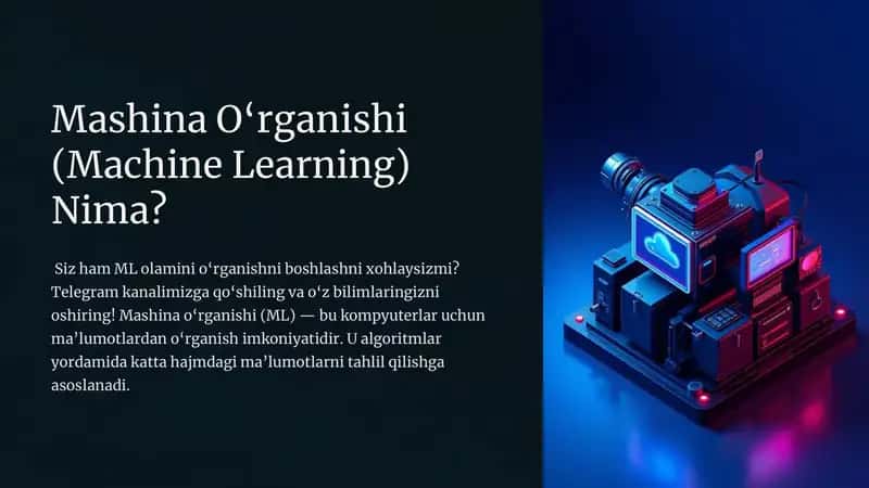 Mashina O‘rganishi (Machine Learning) Nima?