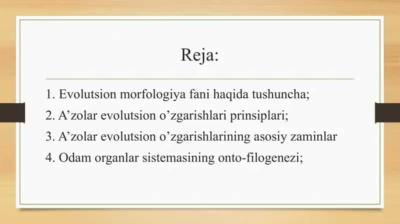 Evolutsion morfologiya fani