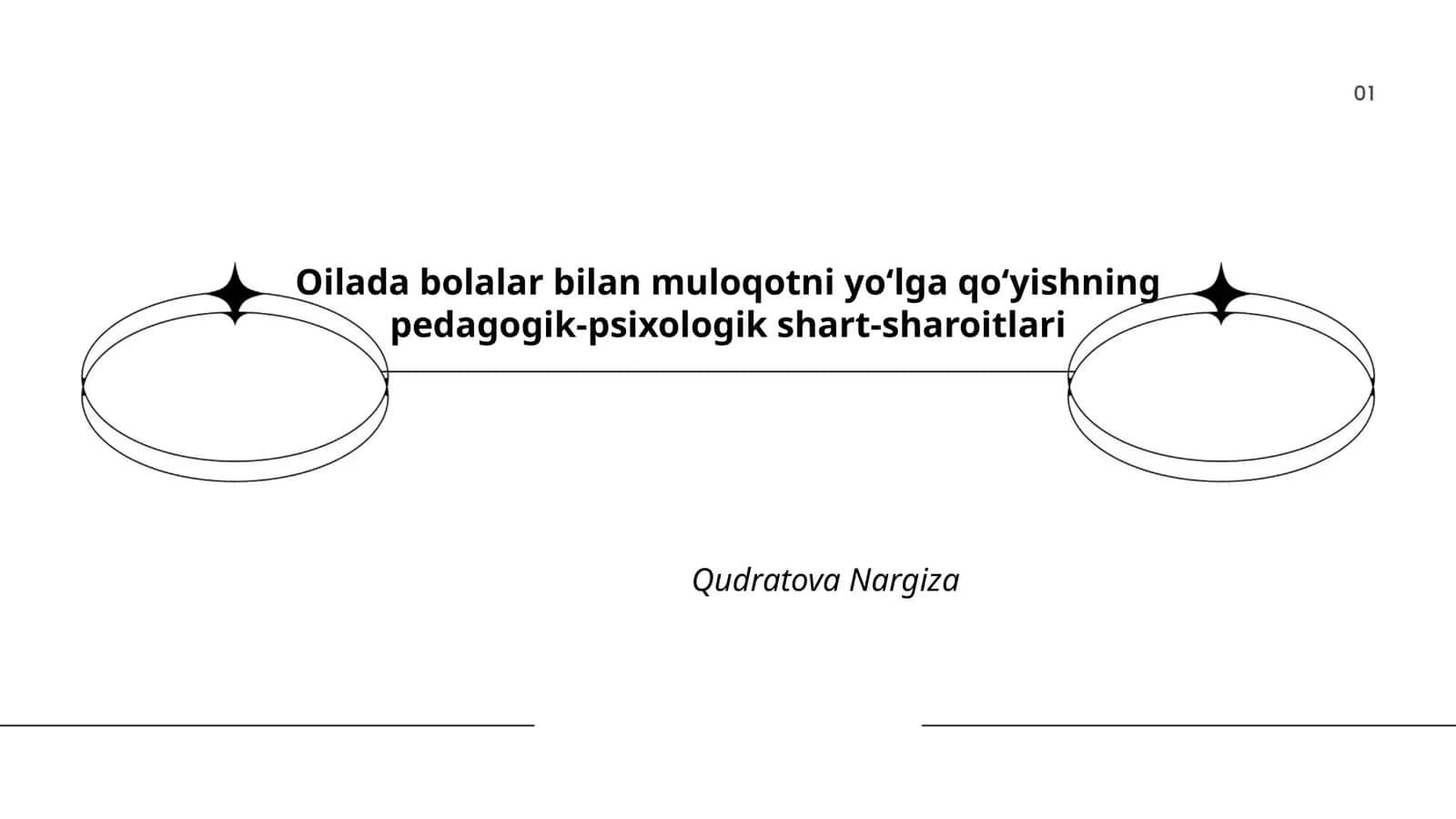 Oilada bolalar bilan muloqotni yo‘lga qo‘yishning pedagogik-psixologik shart-sharoitlari