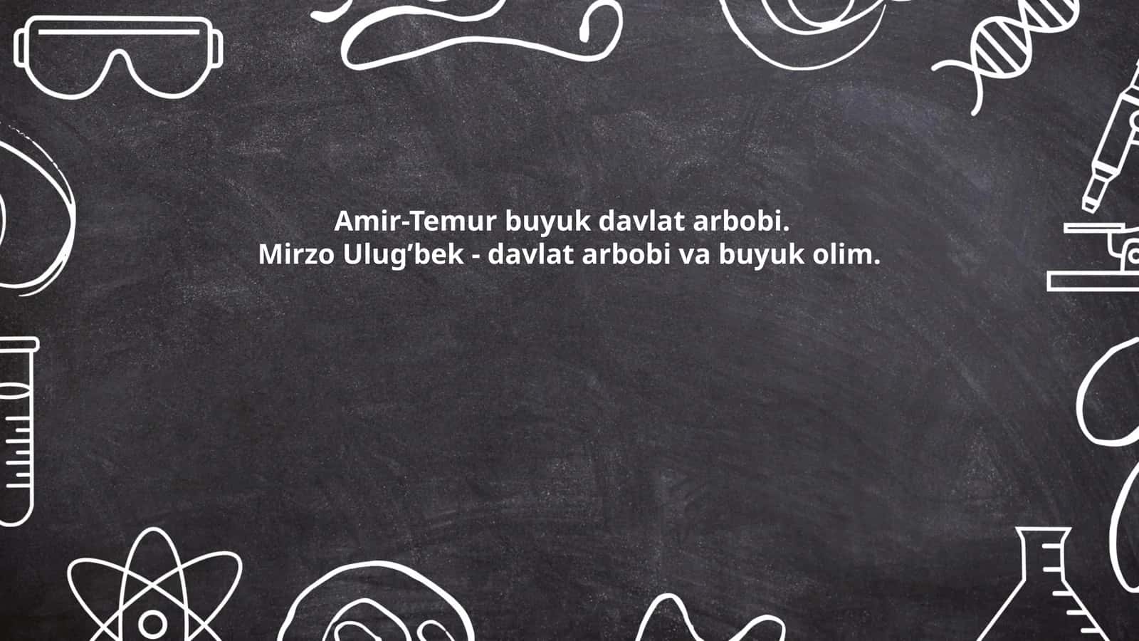Amir Temur va uning davlat boshqaruvi usullari