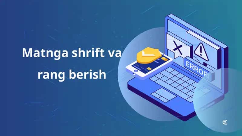 Matnga shrift va rang berish