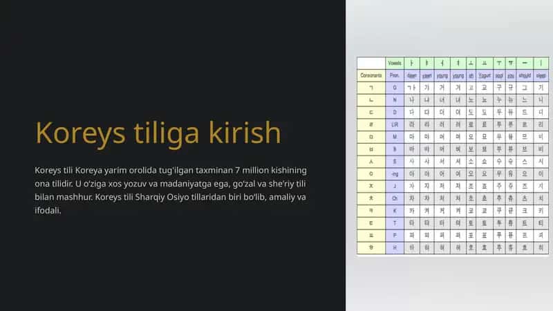 Korey stiliga kirish