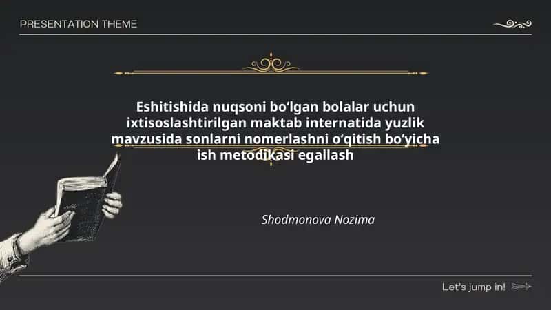 Yuzlik mavzusi