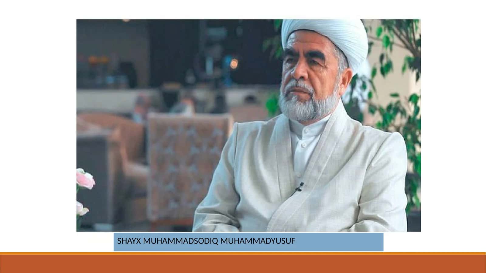 SHAYX MUHAMMADSODIQ MUHAMMADYUSUF
