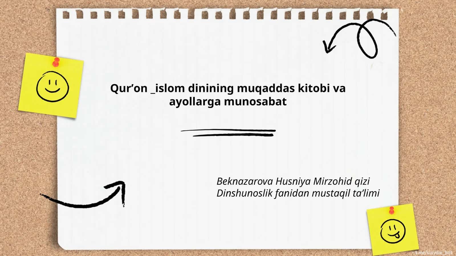 Qurʼon _islom dinining muqaddas kitobi va ayollarga munosabat