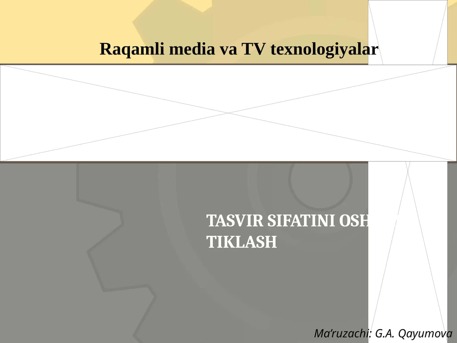TASVIR SIFATINI OSHIRISH VA TIKLASH