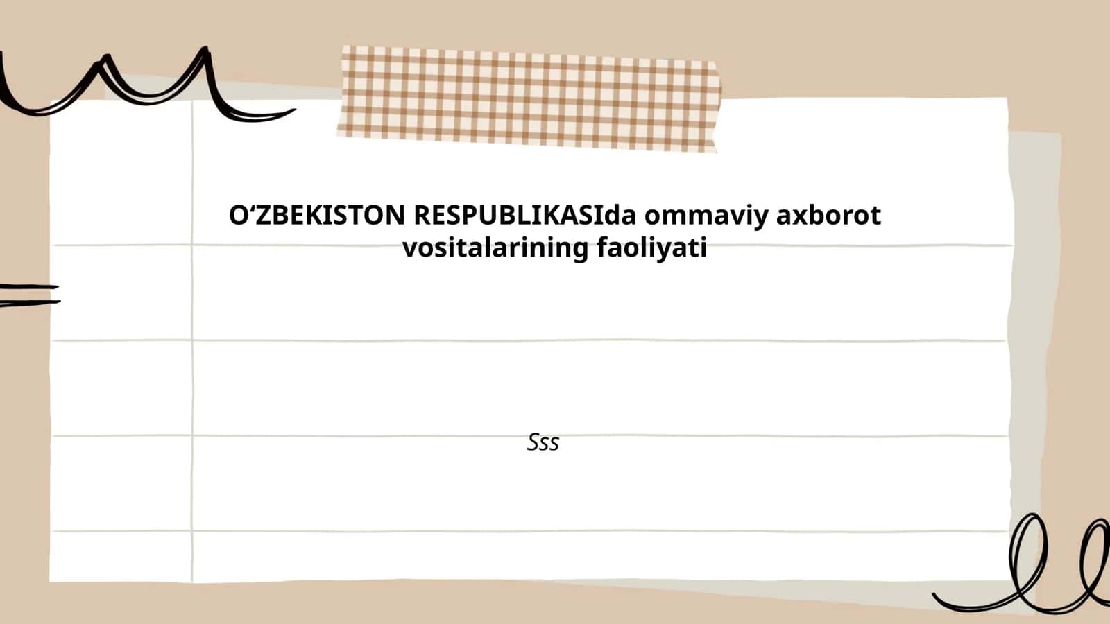 Ommaviy axborot vositalarining huquqiy maqomi